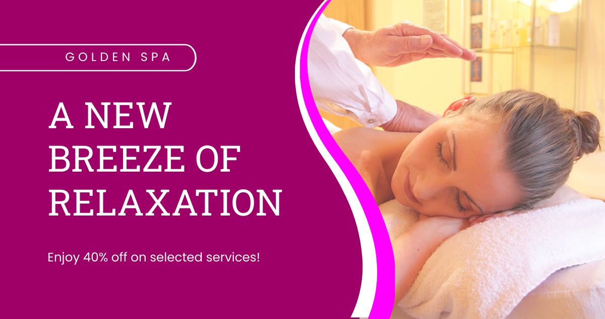 Spa Facebook Ad Banner Template