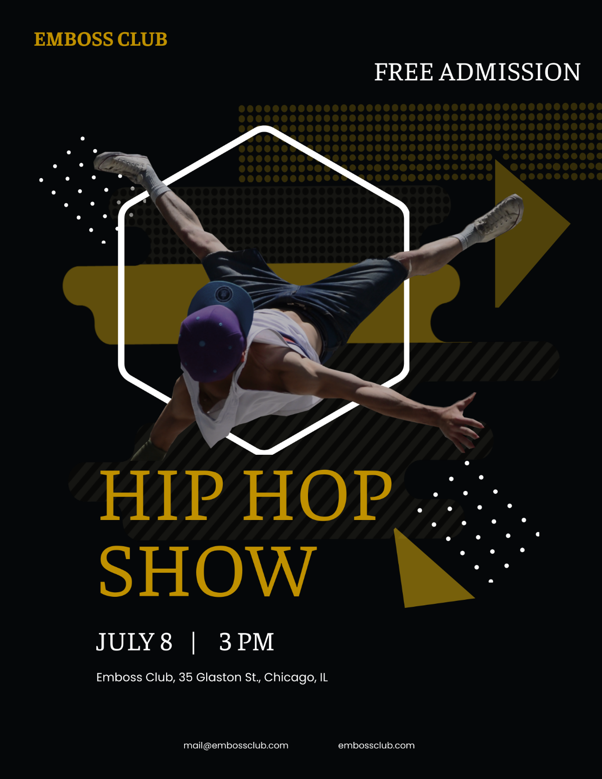 Hip Hop show Flyer Template - Edit Online & Download