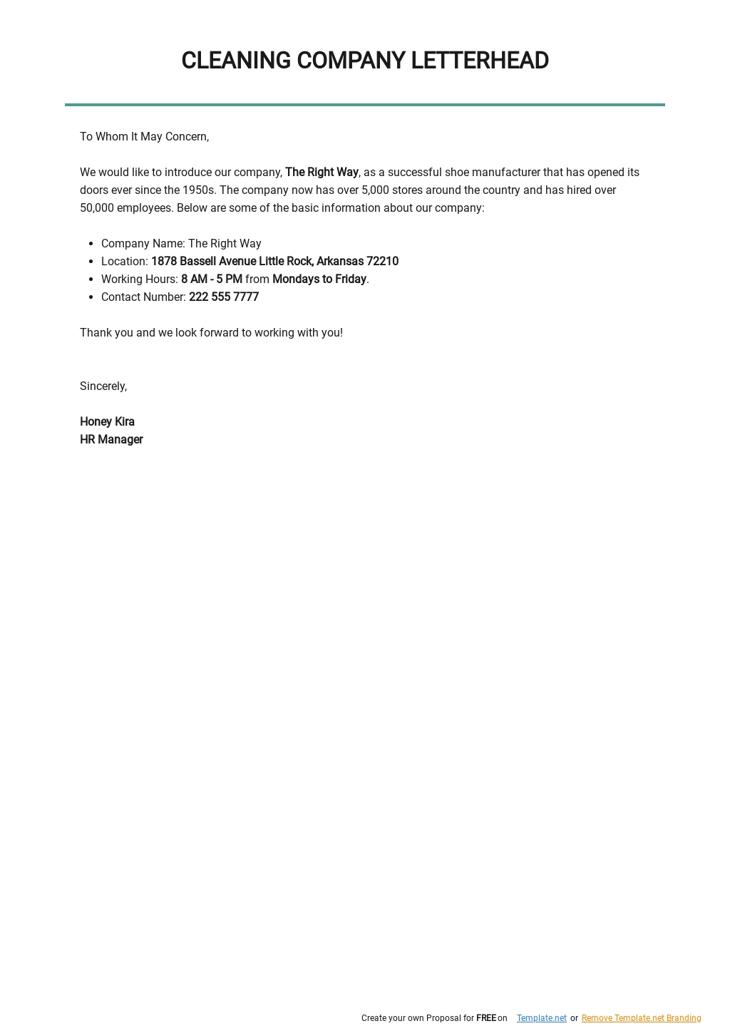 Company Letterhead Template in Illustrator, Word, Apple Pages, PSD, PDF