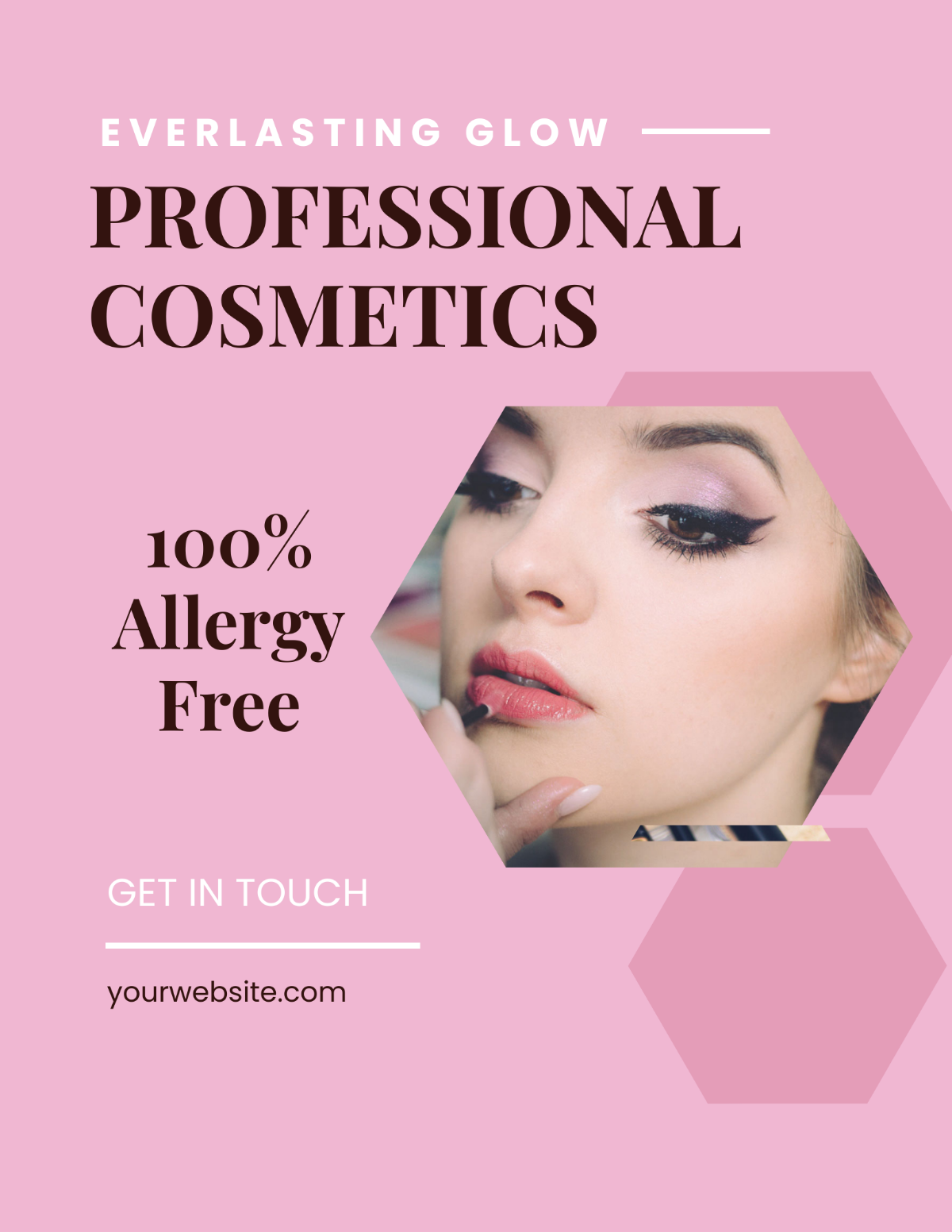 Free Professional Cosmetics Flyer Template