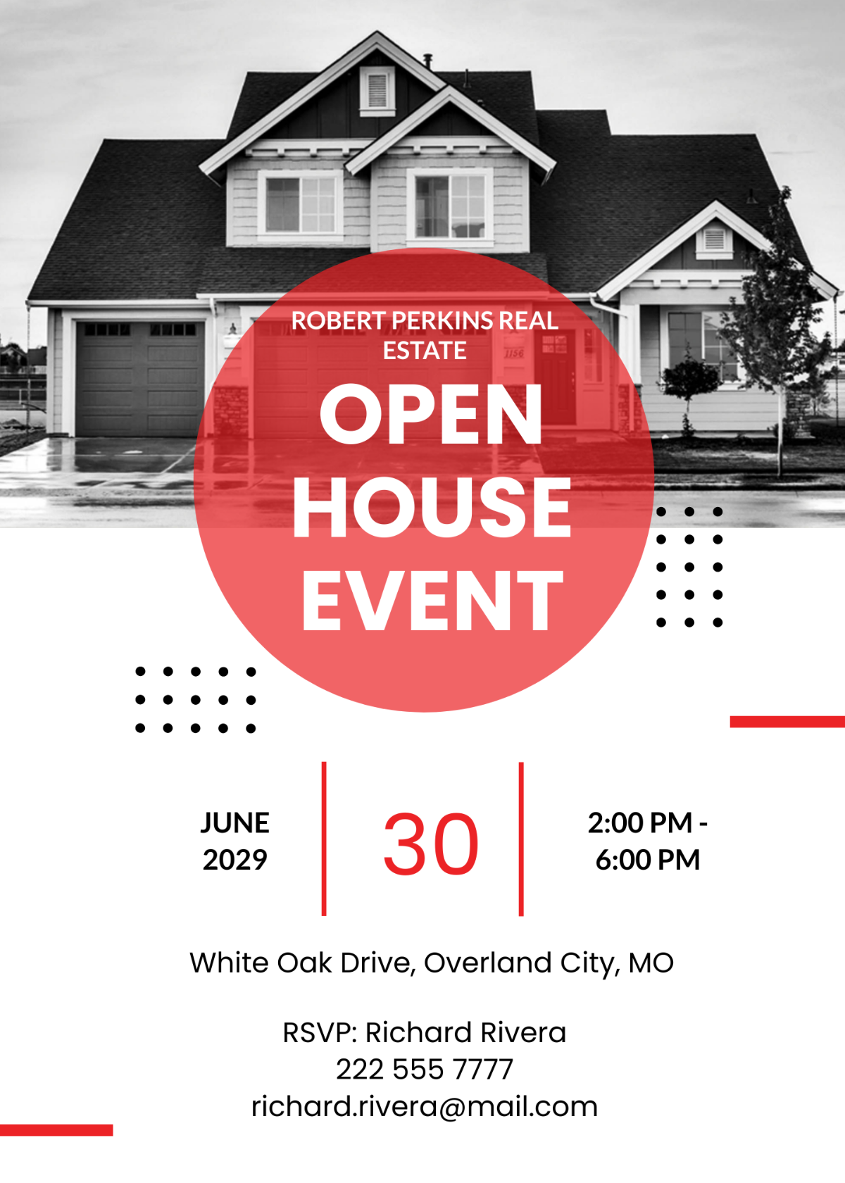 Real Estate Open House Invitation