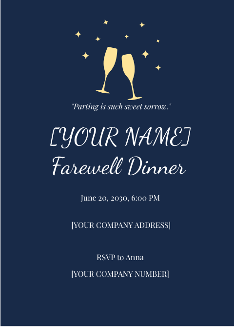 FREE Farewell Invitation Templates & Examples - Edit Online & Download