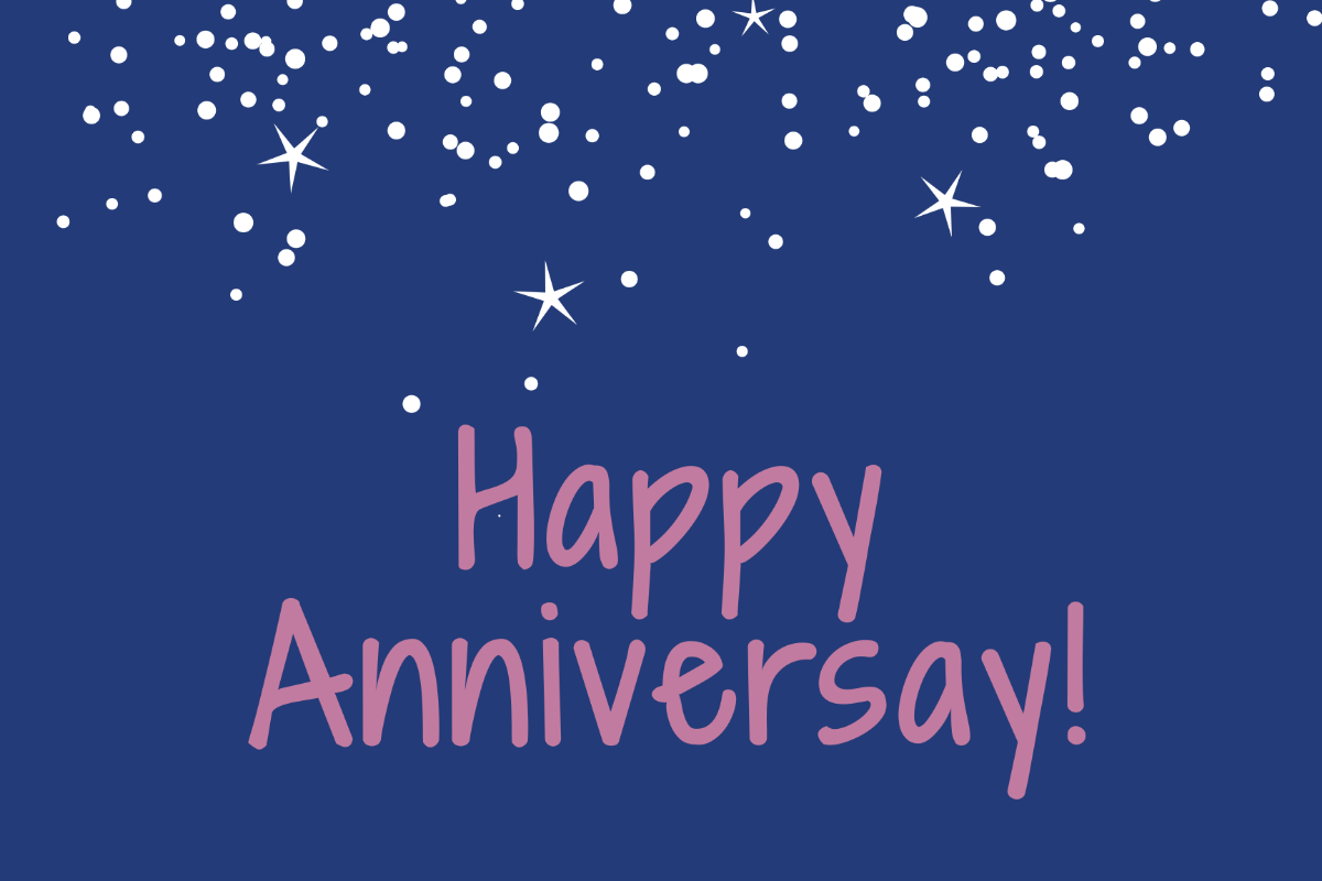 Anniversary Greeting card template