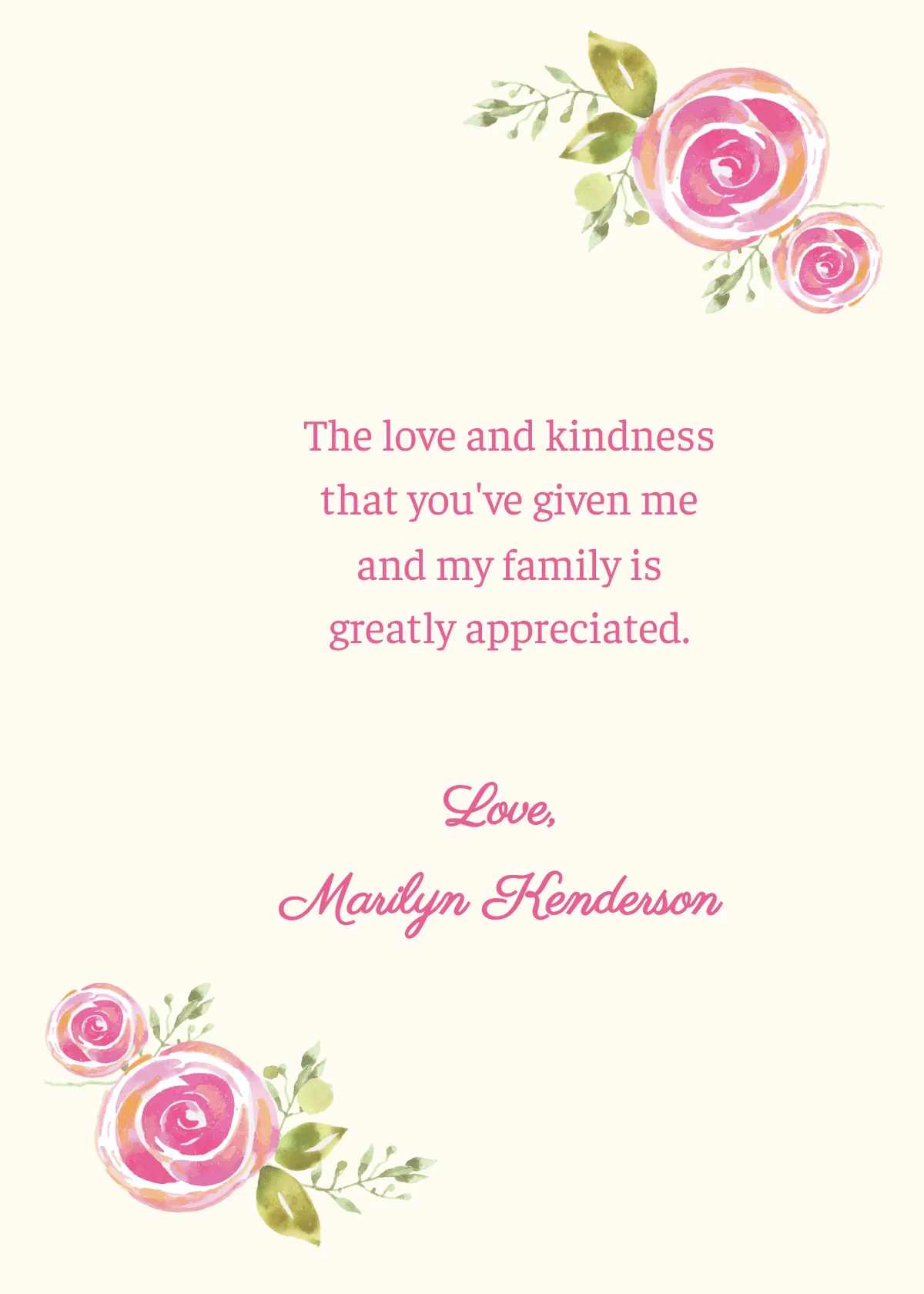 Free Baptism Thank You Card Template to Edit Online