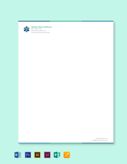 FREE Doctor Letterhead Format Template - Word (DOC) | PSD | Apple (MAC ...