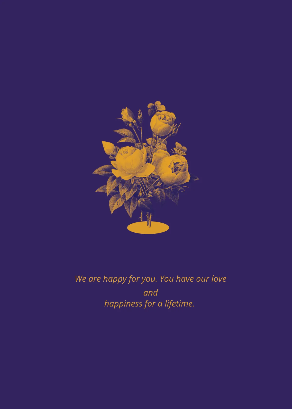 Free Engagement Greeting Card Template to Edit Online