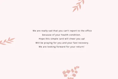 Free Floral Get Well Soon Card Template to Edit Online
