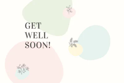 Free Get Well Soon Card Template to Edit Online