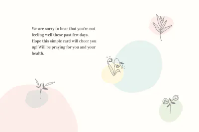 Free Get Well Soon Card Template to Edit Online