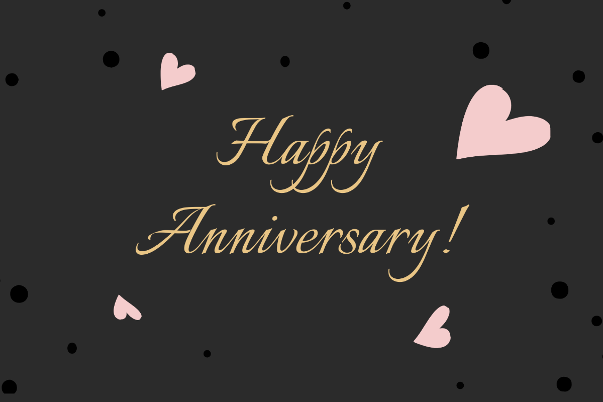 Happy Anniversary Greeting Card Template