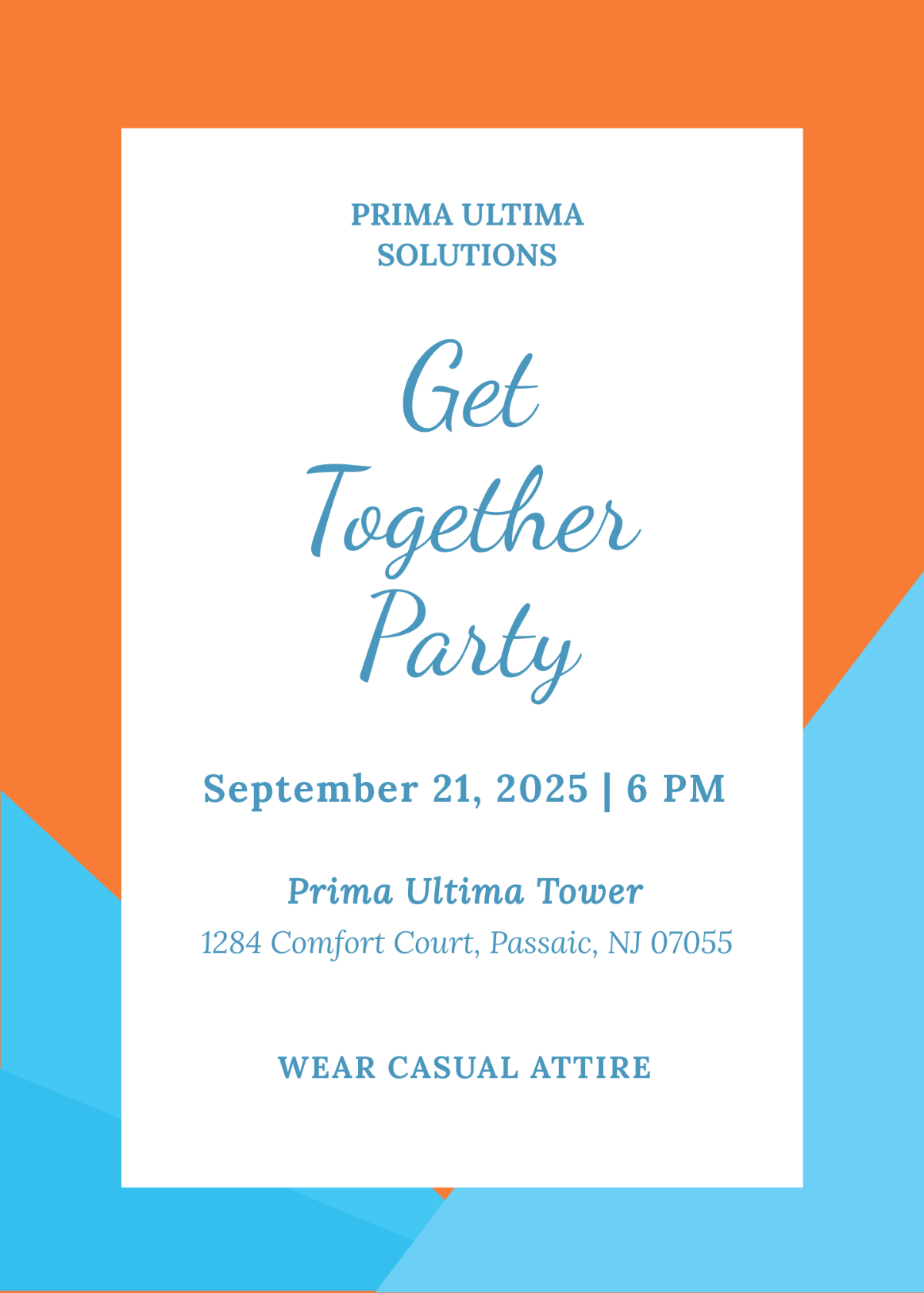 Business Get Together Invitation Template