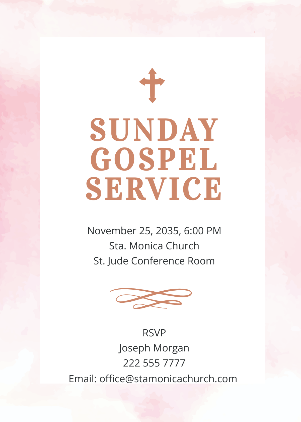 Church Service Invitation