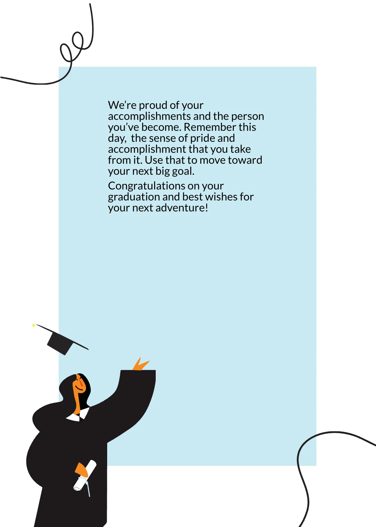 Free Happy Graduation Card Template to Edit Online