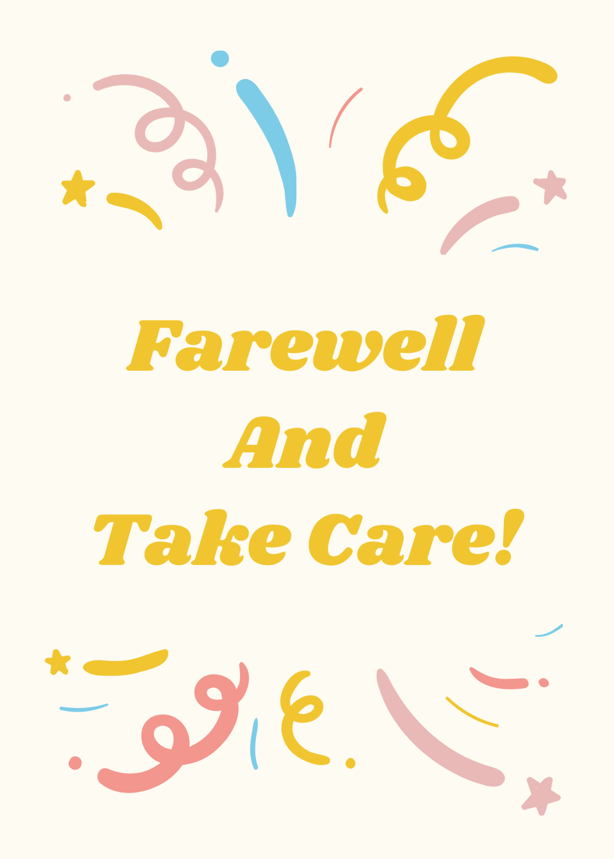 Free Office Farewell Card Template