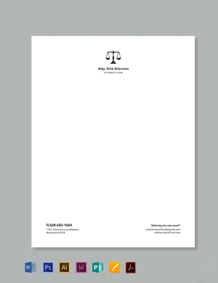 lawyer letterhead