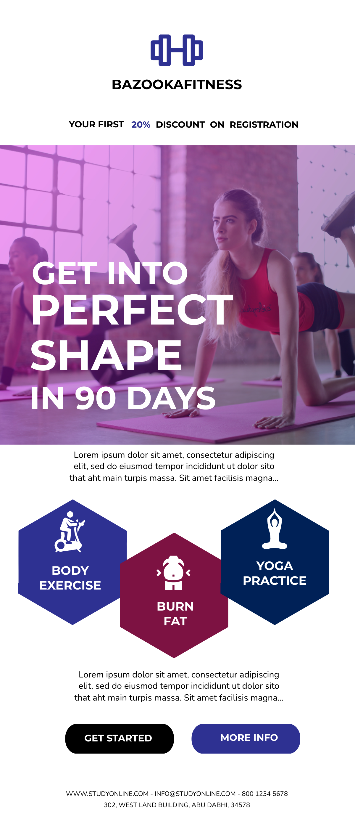Fitness Email Ad Template