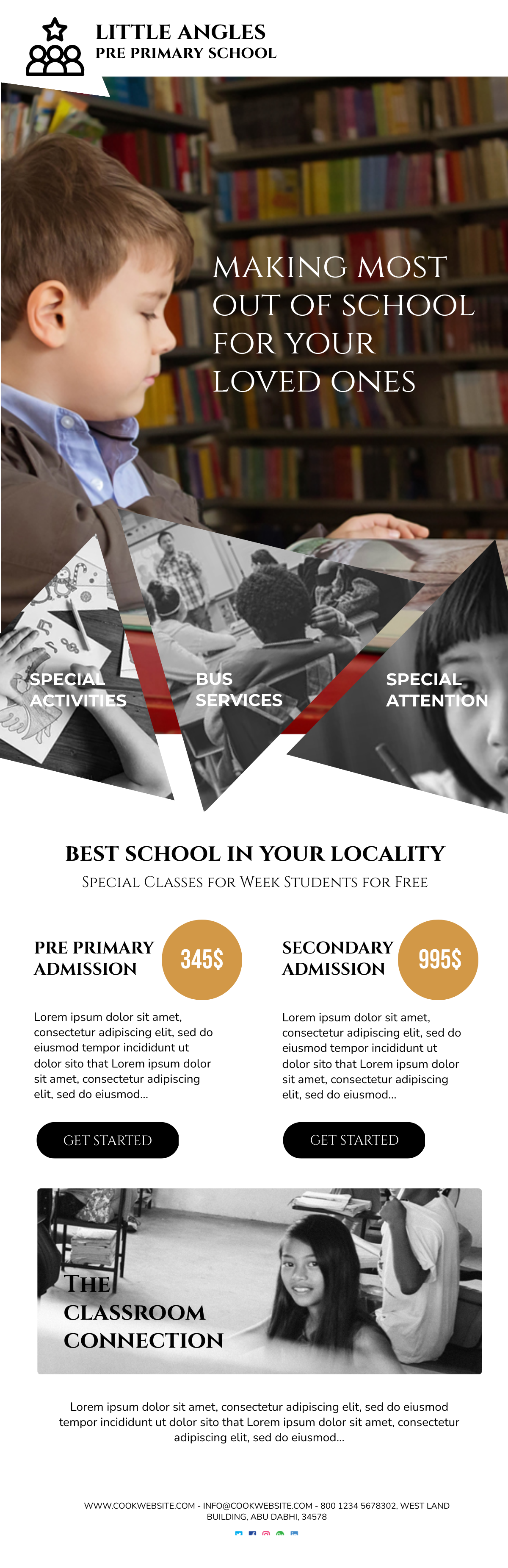 School Email Ad Template
