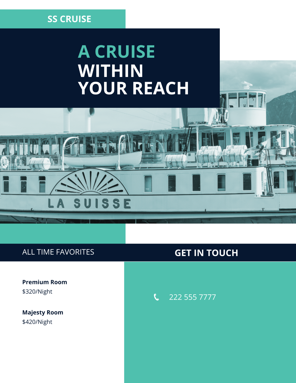 Cruise Ship Flyer Template - Edit Online & Download