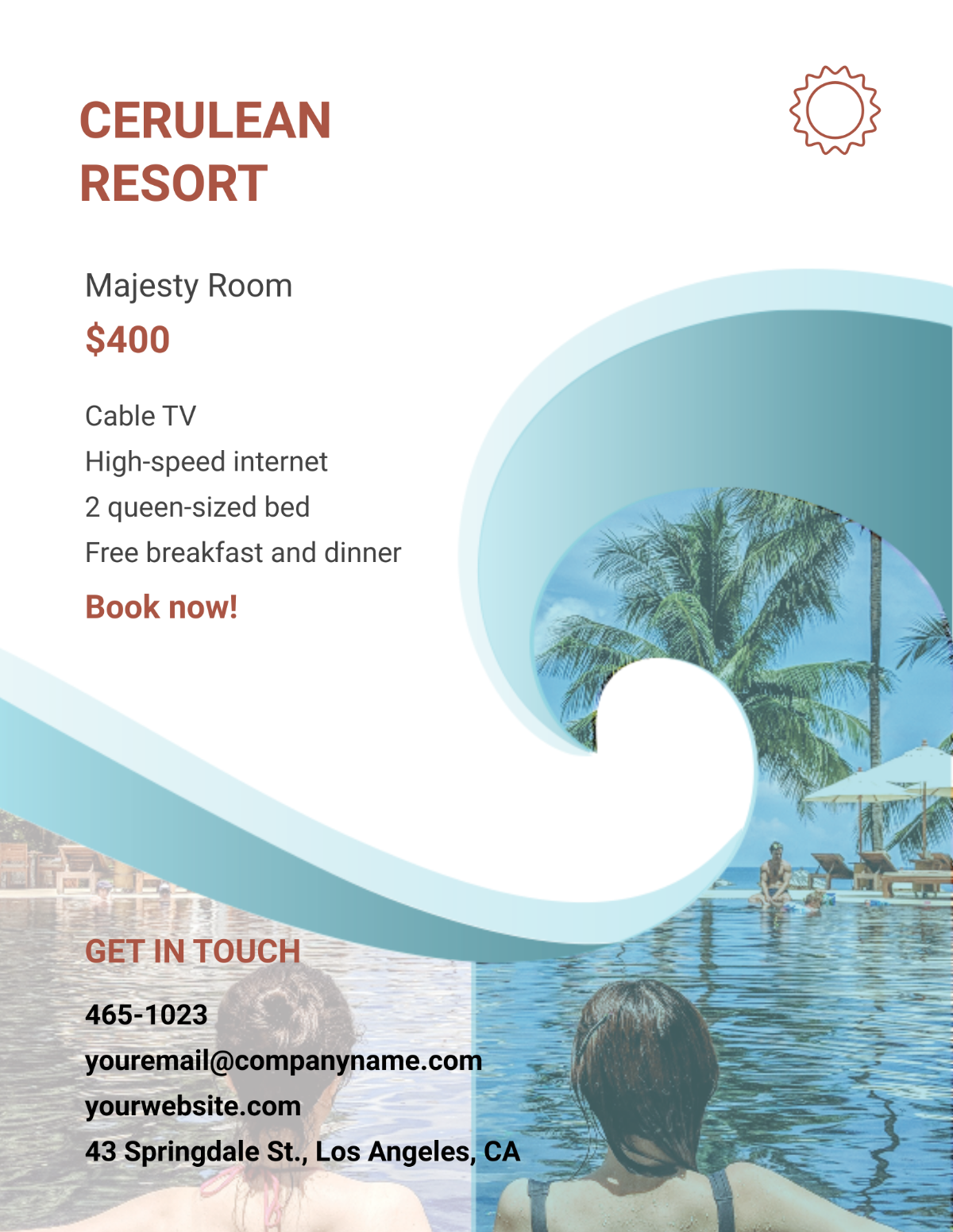 Resort Flyer Template - Edit Online & Download