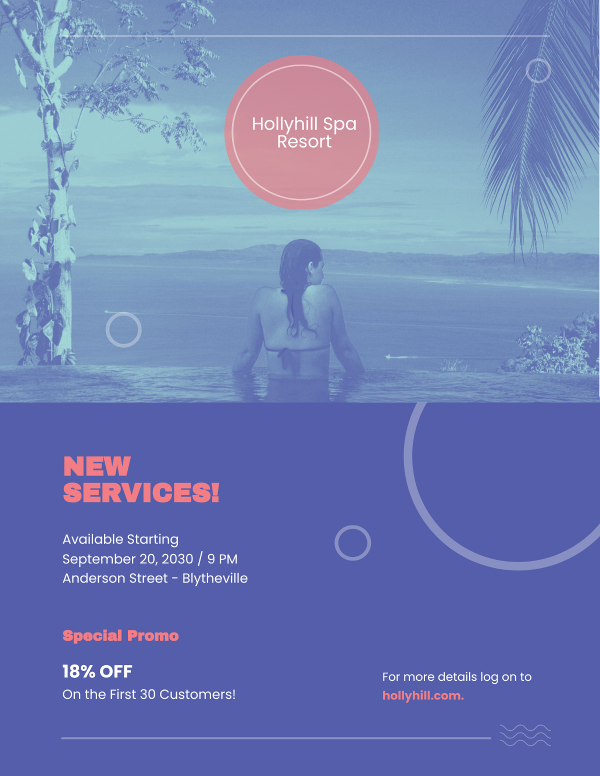 Spa Resort Flyer Template - Edit Online & Download