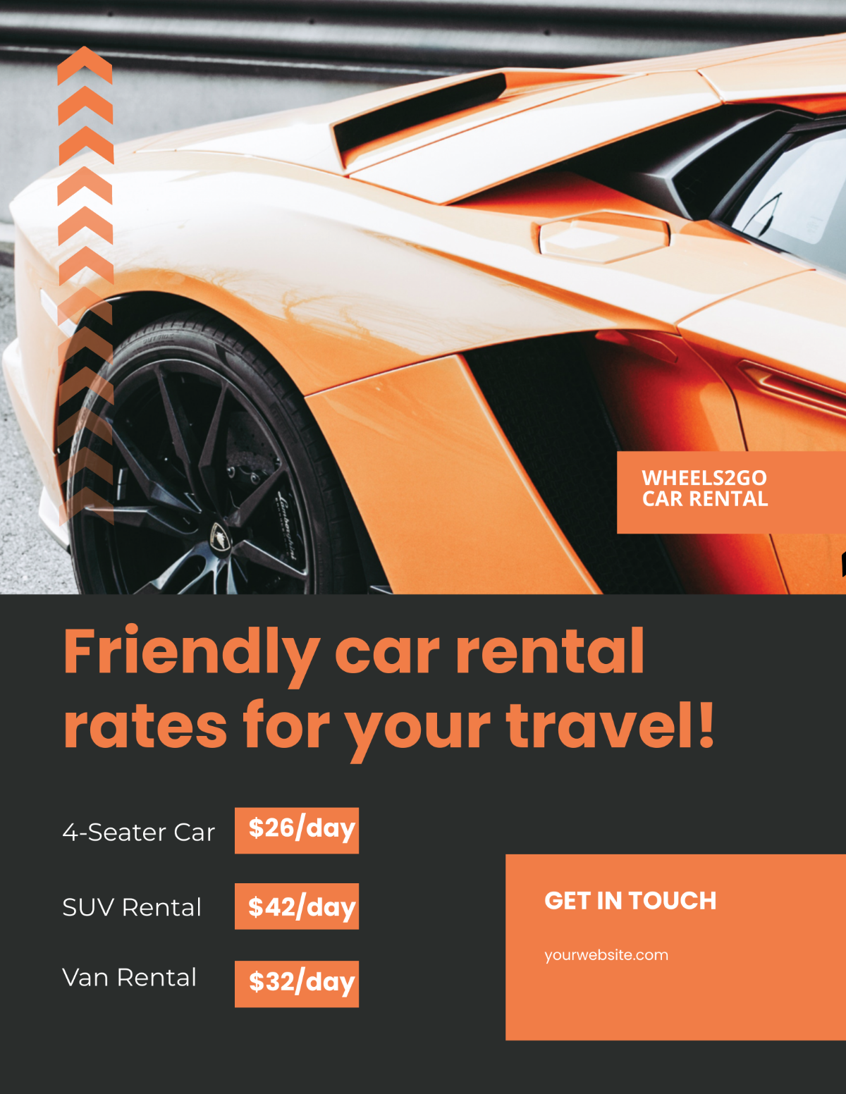 Car Rental Company Flyer Template - Edit Online & Download