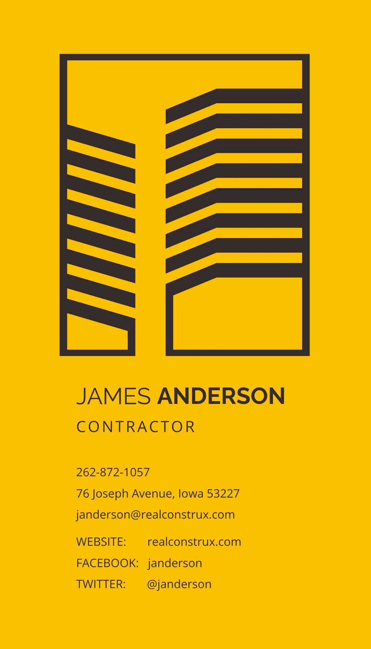 Free Die Cut Business Card Template to Edit Online