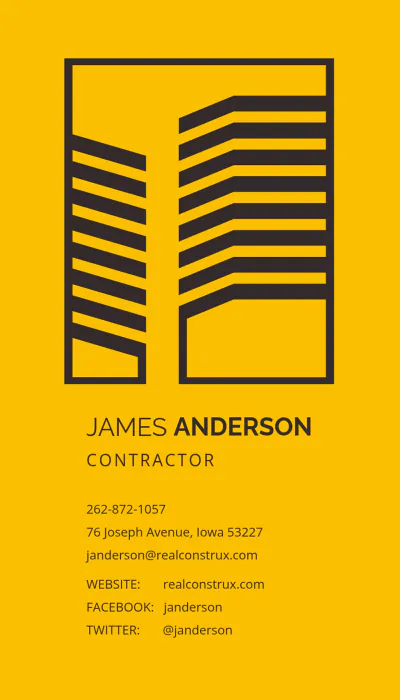 Free Die Cut Business Card Template to Edit Online