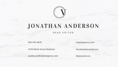 Free Engraved Business Card Template to Edit Online
