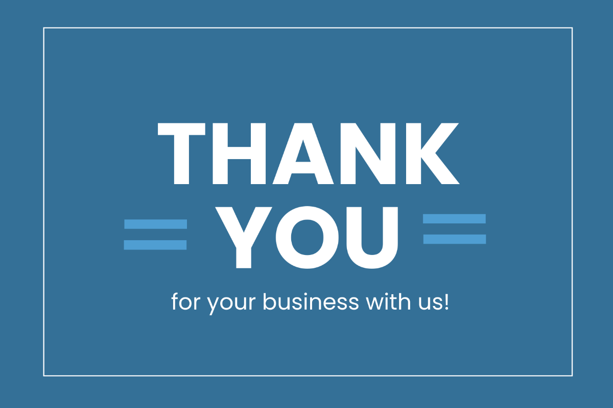 Elegant Business Thank You Postcard Template - Edit Online & Download