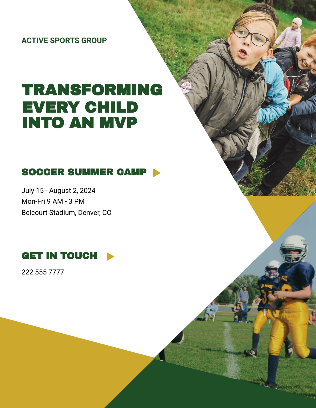 Sports Camp Flyer Template