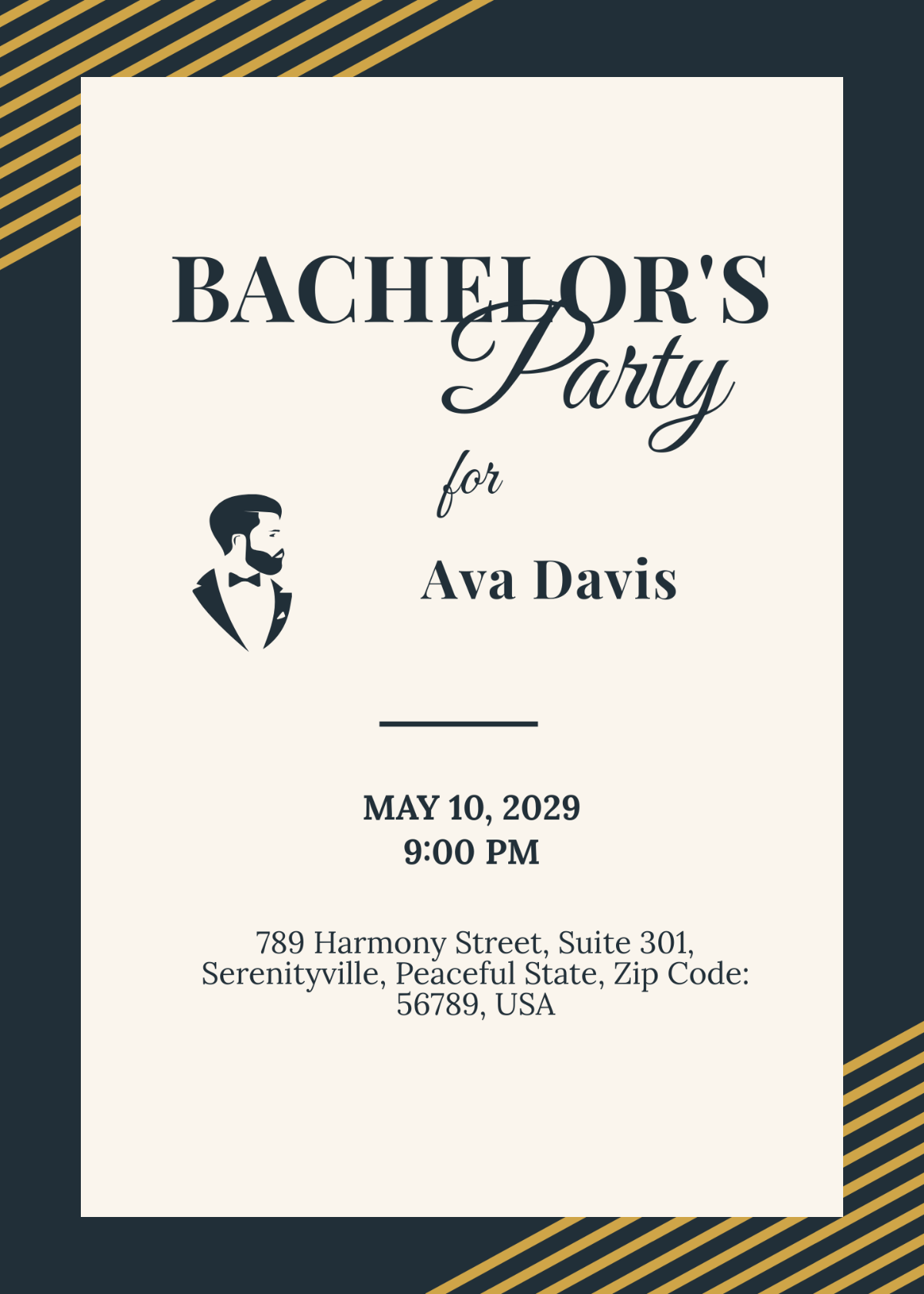 Bachelor Party Invitation