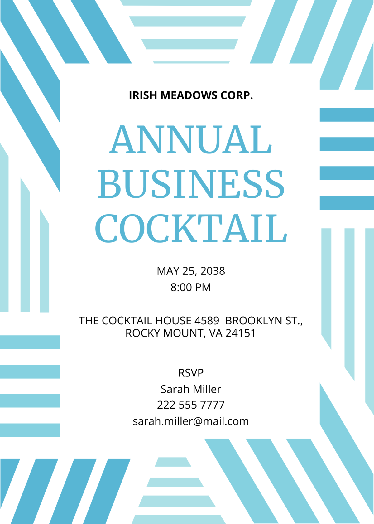 Business Cocktail Party Invitation