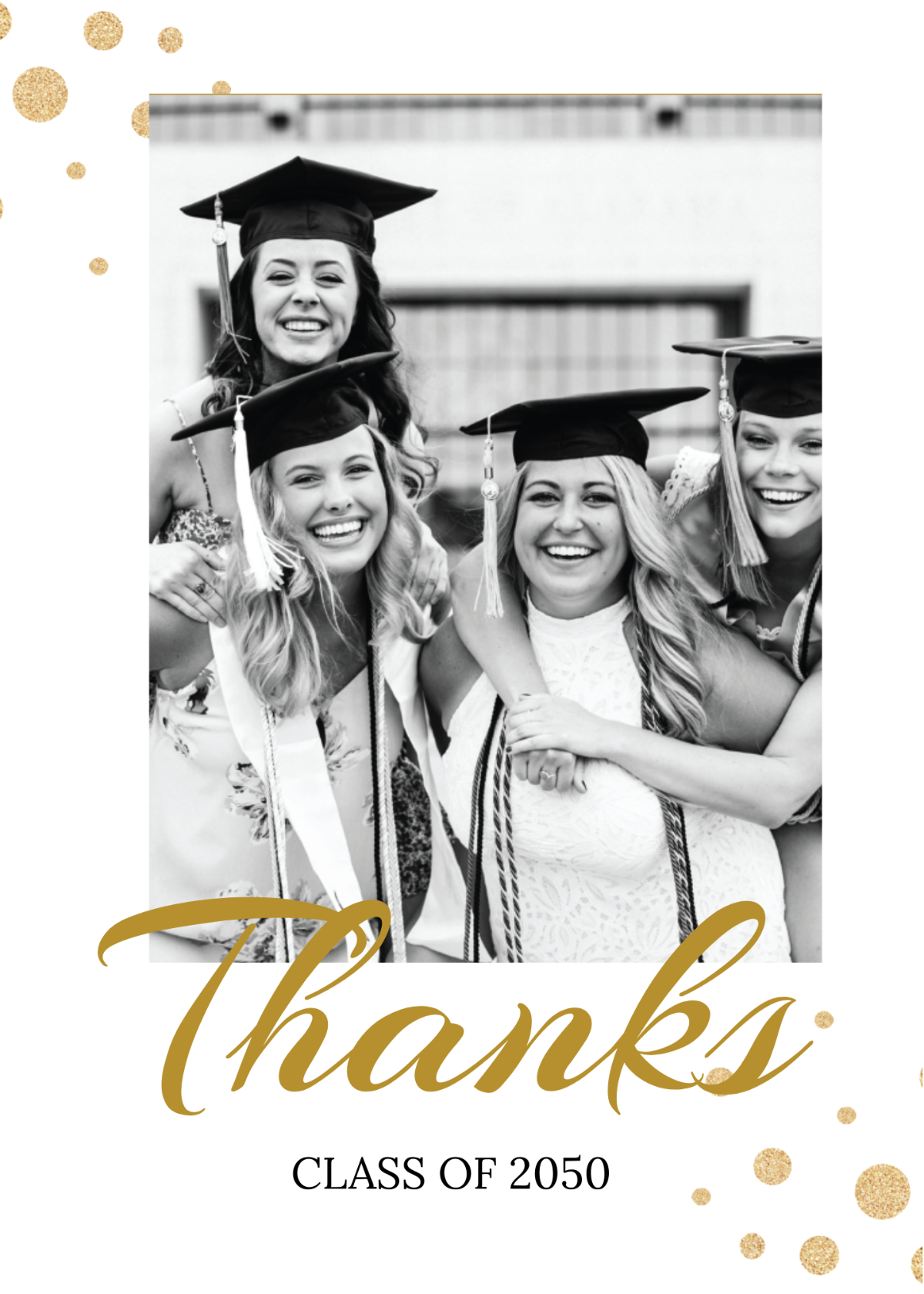 College Graduation Thank You Card
