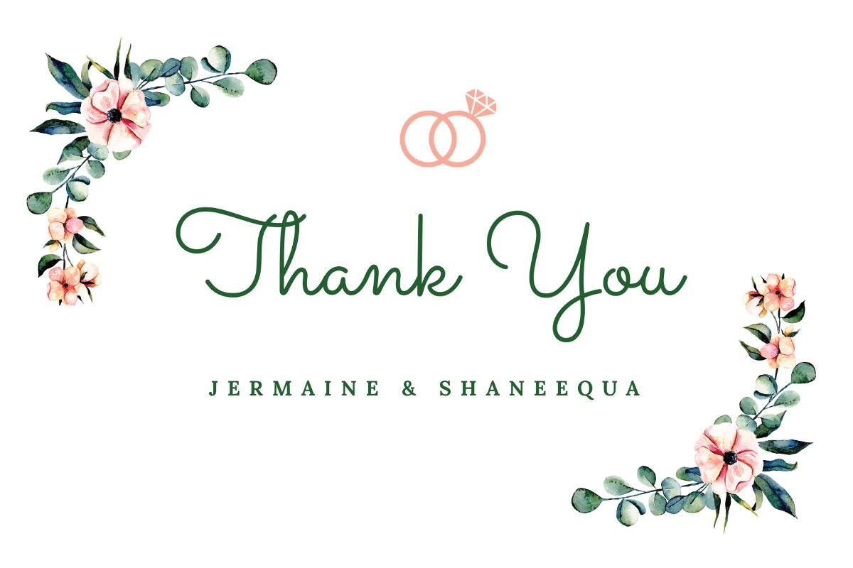 Engagement Thank You Card Template