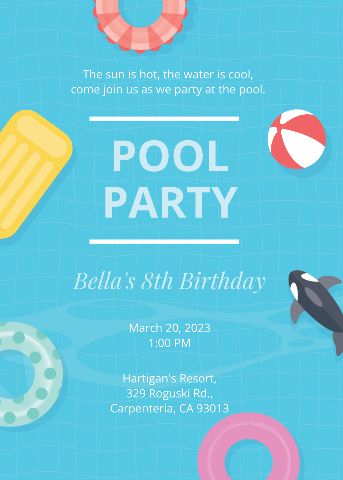 Printable Pool Party Invitationsroblox Pool Party Invitations