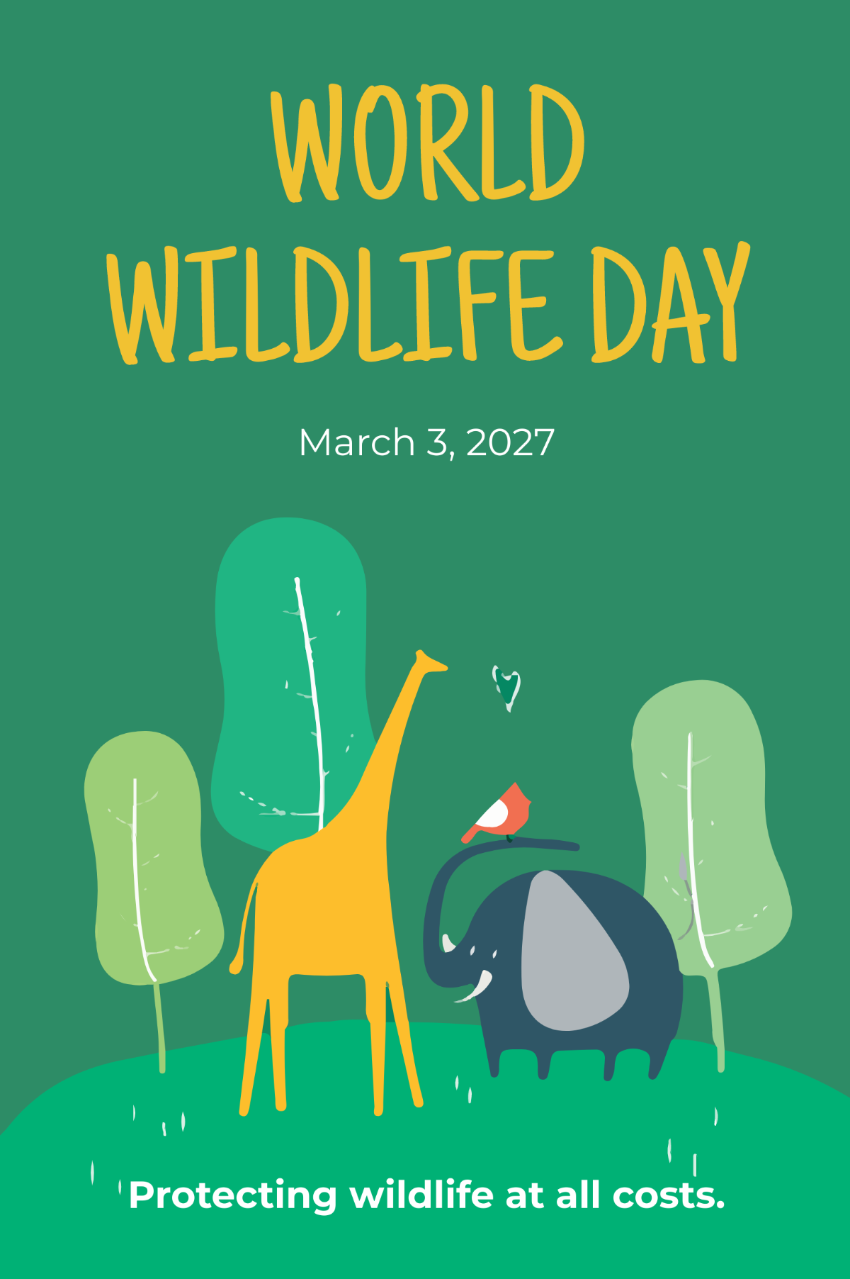 World Wild Life Day Tumblr Post Template