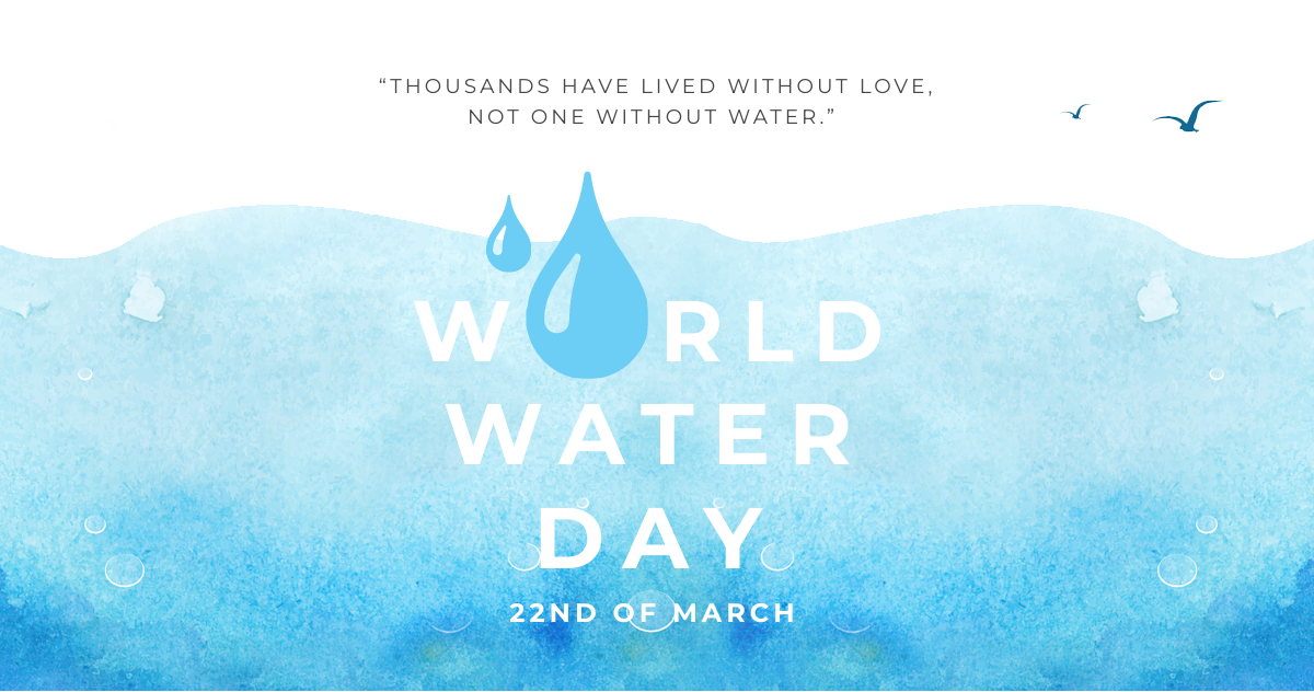 Free World Water Day Facebook Post Template