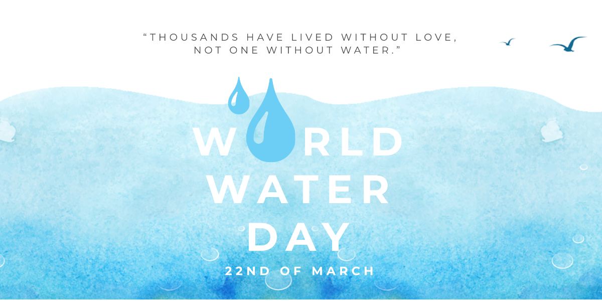 Free World Water Day Twitter Post Template