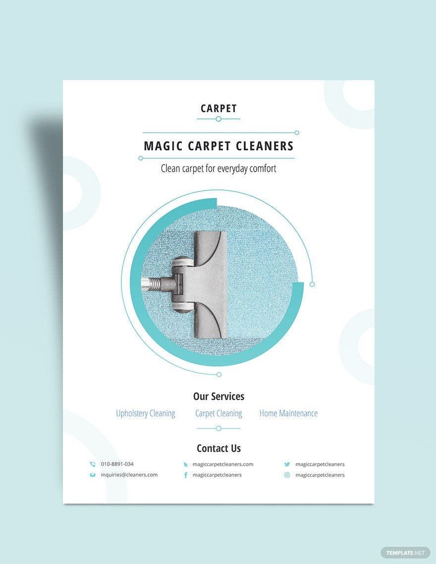 Carpet Cleaning Flyer Template