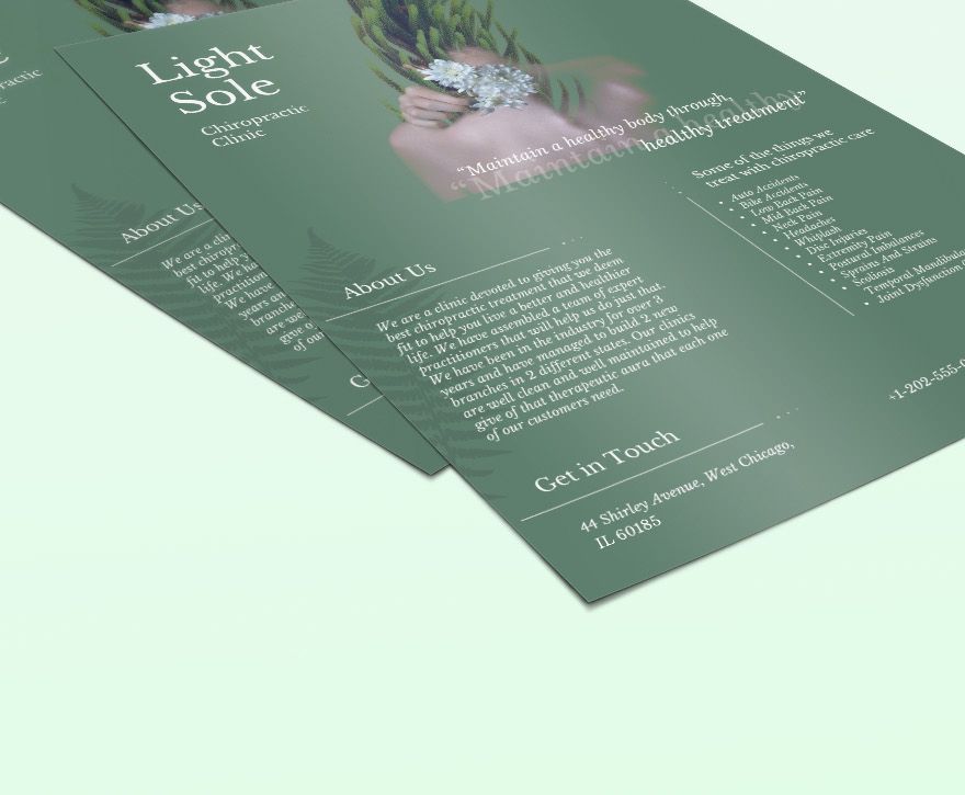 Chiropractic Clinic Flyer Template