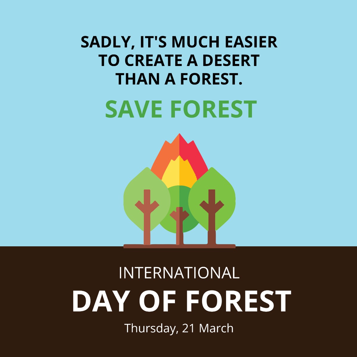 Free International Day For Forests Instagram Post Template