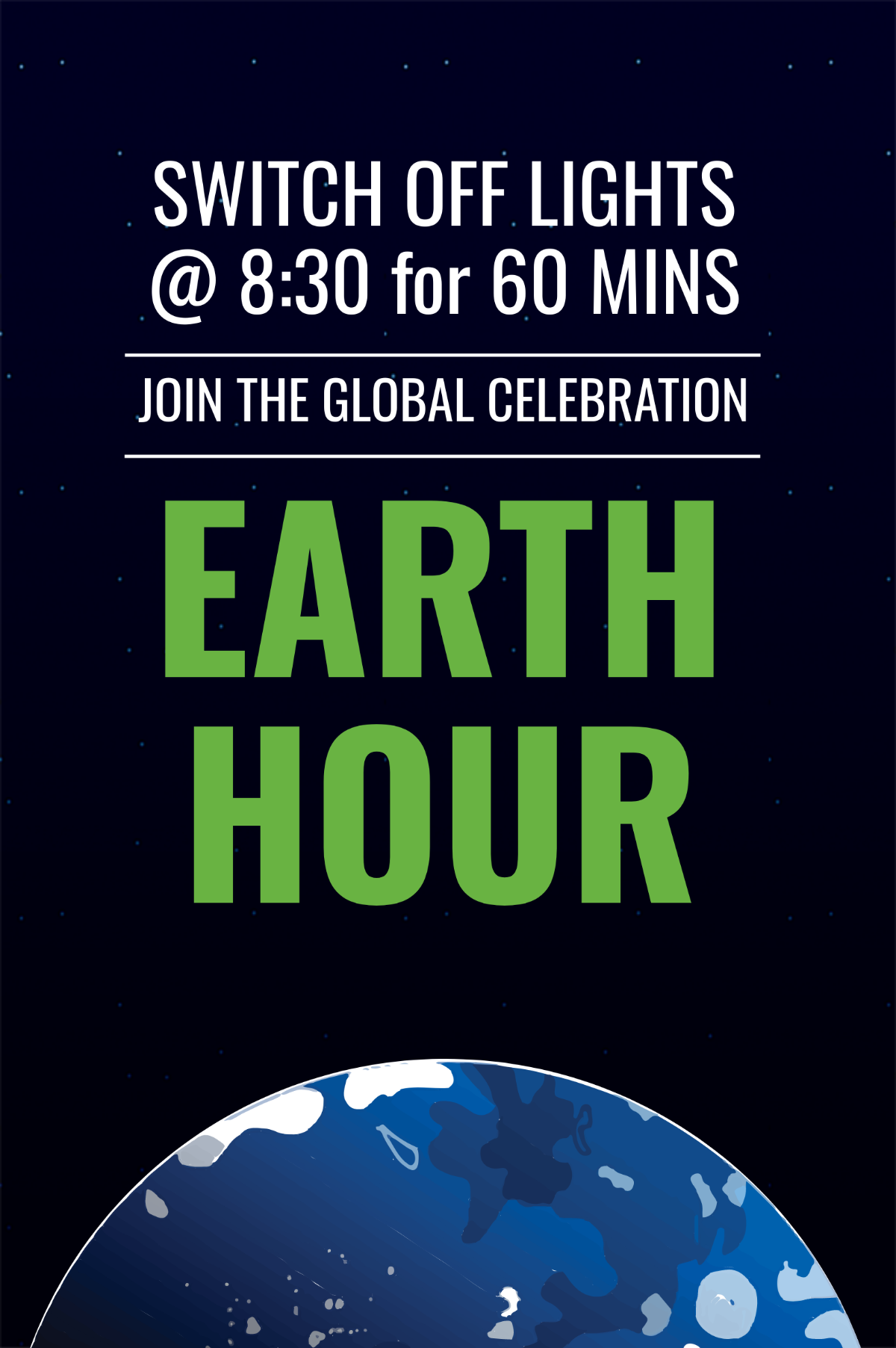Earth Hour Tumblr Post Template