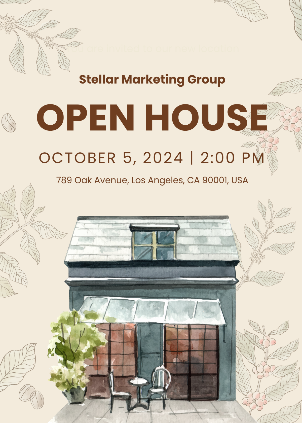 Business Open House Invitation Template - Edit Online & Download