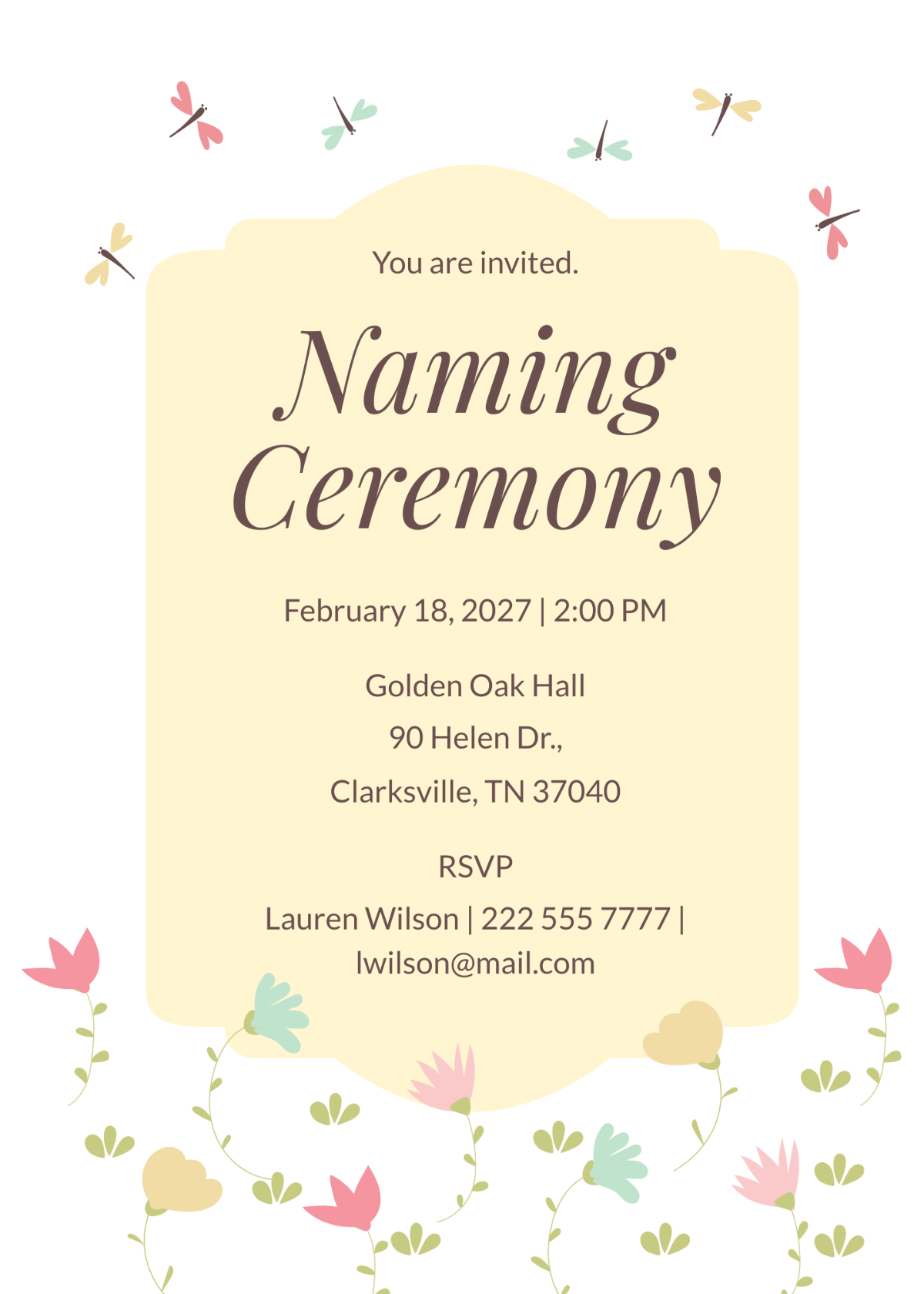 Ceremony Invitation