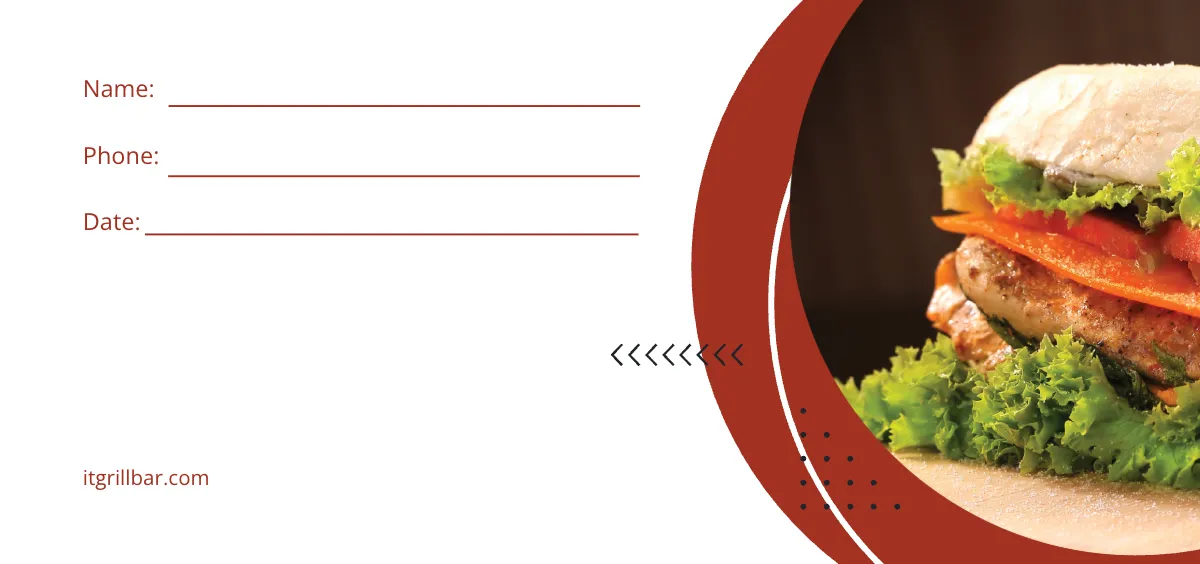 Free $5 Food Voucher Template to Edit Online