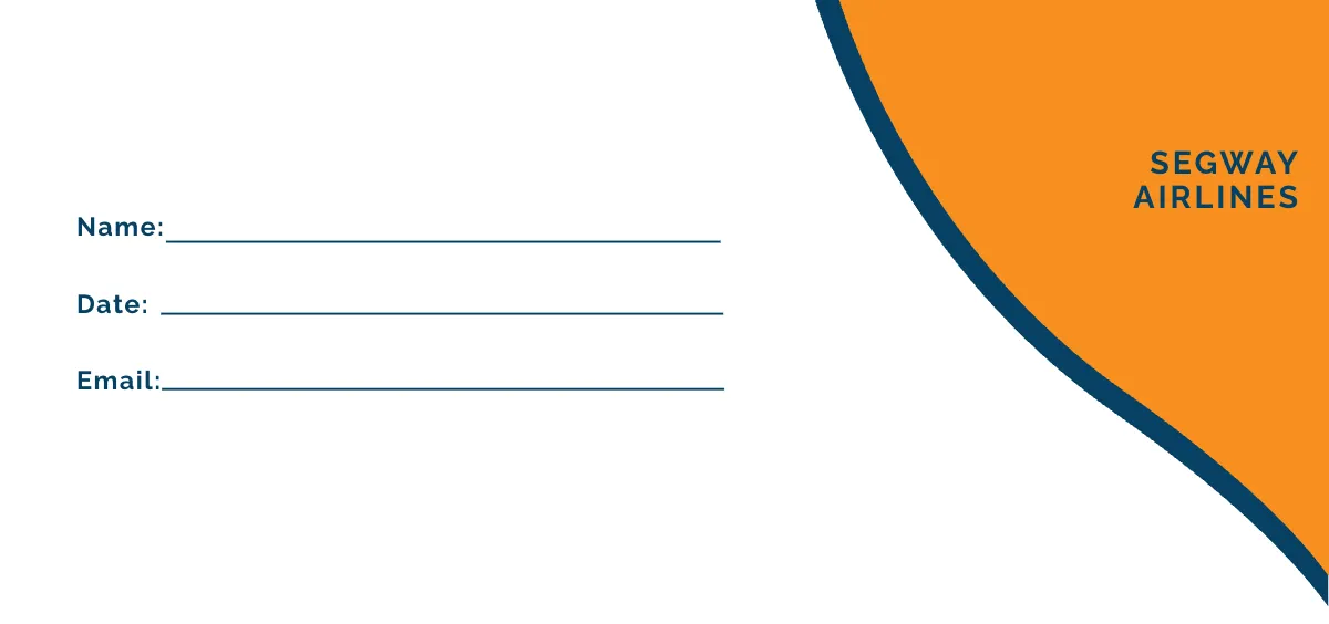 Free Airplane Food Voucher Template to Edit Online