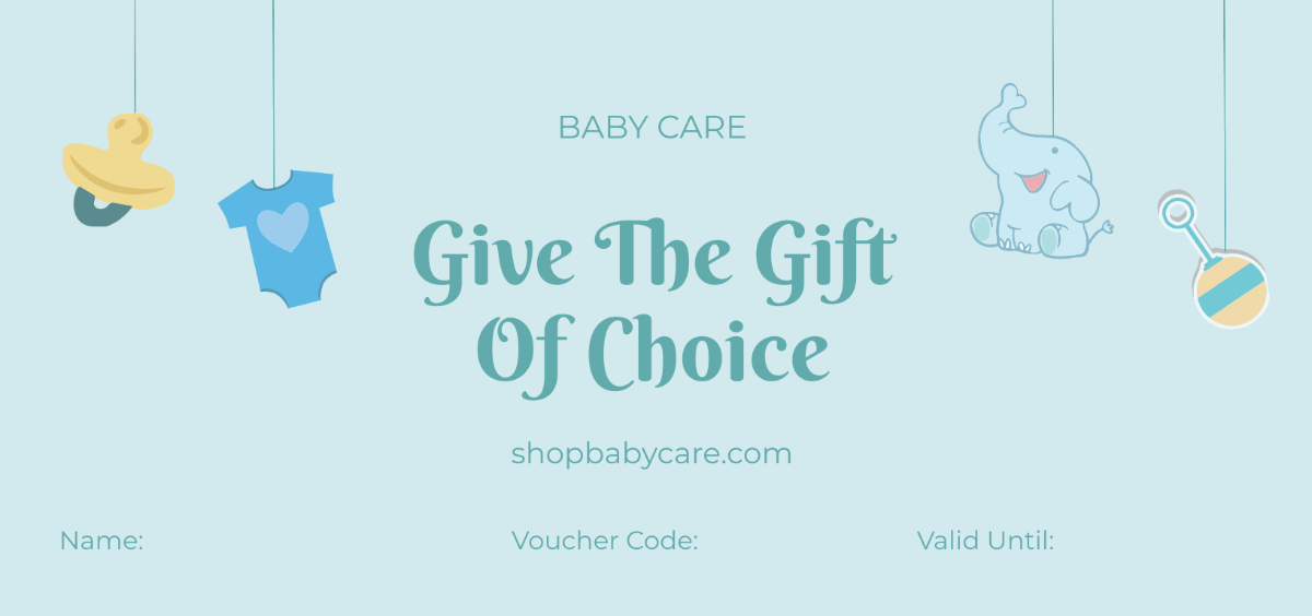 Baby Children Gift Voucher