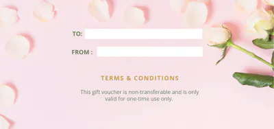 Free beauty Gift Voucher template to Edit Online