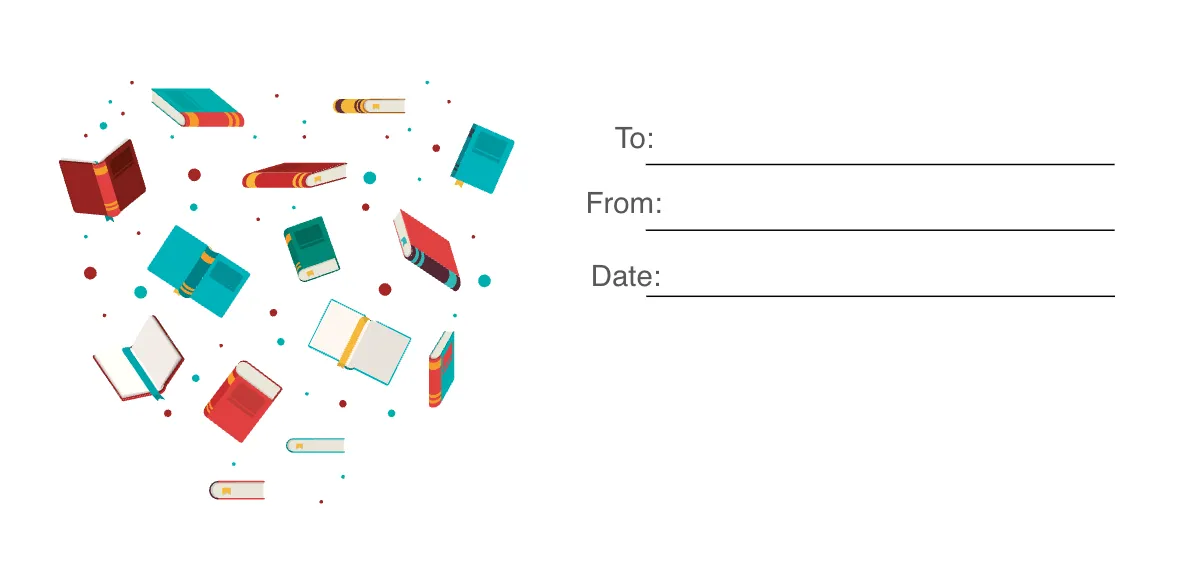 Free Book Gift Voucher Template to Edit Online