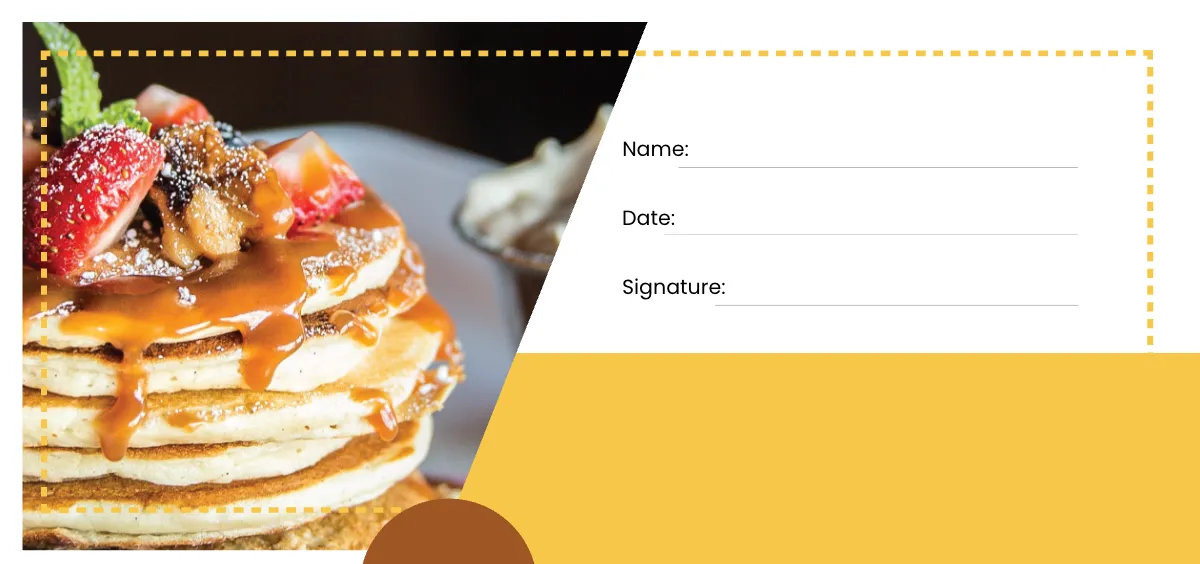 Free Breakfast Food Voucher Template to Edit Online
